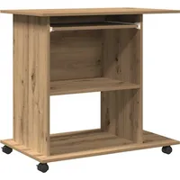 VidaXL Schreibtisch Artisan-Eiche 80x50x75 cm Holzwerkstoff