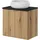 [en.casa] Waschtisch Skelbolu mit Türen 60x72x40 cm Eicheoptik/Schwarz [en.casa]