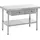 Better Home Edelstahltisch mit 2 Schubladen, ca. 120 x 60 x 80 cm