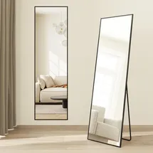Songmics Ganzkörperspiegel 150 x 40 cm Tintenschwarz
