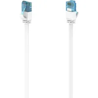 Hama Netzwerkkabel CAT-6a 10 Gbit/s U/UTP Flach Weiß 10 m