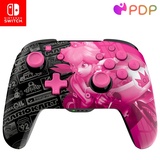 PDP Rematch Glow drahtlos Controller Grand Prix Peach Switch
