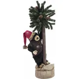Europalms Weihnachtsbär, mit Tanne, 105cm
