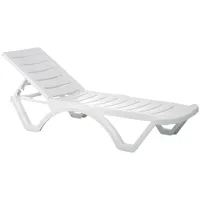 CLP 10er Set Sonnenliege Aqua weiß