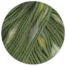 Lana Grossa Häkelwolle Popcorn Beige/Grau/Grün 125 m 50 g