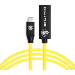 COBRATETHER VerlängerungsKabel USB-C/USB-C Female 5m gelb