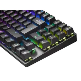 Mars Gaming MKREVO PRO LED RGB Gaming Tastatur, TKL+ NUM, Blauer Switch, Spanisch