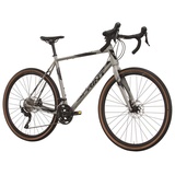 Airtracks 28 Zoll Herren Gravel Bike WHISPER 7.0 Fahrrad 2 x 10 Gang Shimano GRX-400 Grau dunkelgrau 56 CM