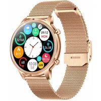 MANTA SMARTWATCH Gold (223 mm, Kunststoff), Sportuhr + Smartwatch