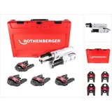 Rothenberger ROMAX AC ECO Basic 230 V Pressmaschine Typ C Set "V" im Transportkoffer mit Pressbacken