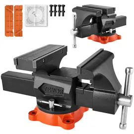 Vevor Schraubstock Sphäroguss 203 mm schwarz