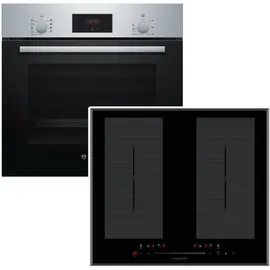 Bosch Flex-Induktions-Herd-Set Backofen 3D-Heißluft + Kochfeld Flächeninduktion Booster 60cm