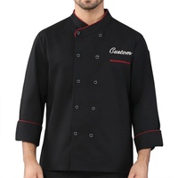 Personalisierte Kochjacke für Männer und Frauen, bestickte Kochjacke, benutzerdefinierter Name, Langarm, Kochmantel, Hotel, Küche, Restaurant, Kochuniform