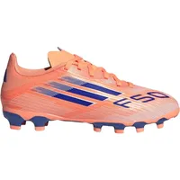 Adidas F50 League, MG Kinder Fussball-Kunstrasenschuhe BEAORA/LUCBLU/FTWWHT, 35