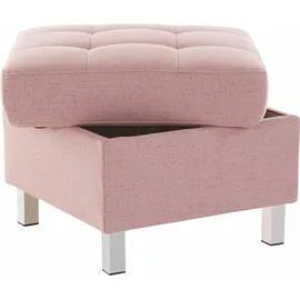 sit&more Polsterhocker Picasso Polyester 58 x 43 x 58 cm Rosa/Orange