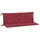 vidaXL Bankauflage 150 x 50 x 7 cm rot 2 St.