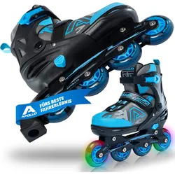 Champion größenverstellbare Inline-Skates für Kinder & Erwachsene mit LED Rollen 35/38