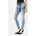 Cipo & Baxx "Jeans", Damen, Gr. 28, Länge 32, blau (iceblau), 98% Baumwolle, 2% Elasthan, unifarben, Basic, slim fit lang, Jeans Slim-fit-Jeans, Im 5-Pocket-Style, WD459