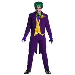 Charades Kostüm Classic Joker Premium, Hochwertiges Cosplay-Kostüm im Stil der klassischen Batman-Comics lila M