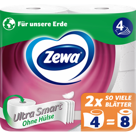 Zewa Toilettenpapier Ultra Smart 4-lagig, (4x280 Blatt,
