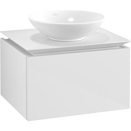 Villeroy & Boch Legato Waschtischunterschrank B56700DH 60x38x50cm, Glossy White