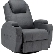 Laiham Massagesessel Relaxsessel Fernsehsessel Massage Liegefunktion TV Sessel Pol... - Grau