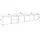 SKRAUT HOME Lowboard 309x61x35 cm Schwarz Eiche Holzwerkstoff