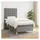 vidaXL Boxspringbett 100 x 200 cm Dunkelgrau