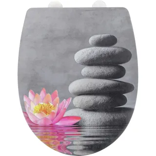 Wenko WC-Sitz Water Lily mit Relief