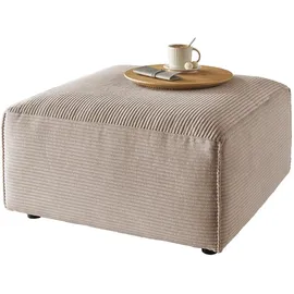 KAWOLA Hocker RANI Polsterhocker Cord 0 x 0 x 0 cm Braun