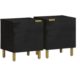 vidaXL Nachtschrank 40 x 33 x 46 cm Schwarz