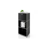 Floordirekt Metallregal 50 x 40 x 121 cm Schwarz
