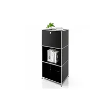 Floordirekt Metallregal 50 x 40 x 121 cm Schwarz