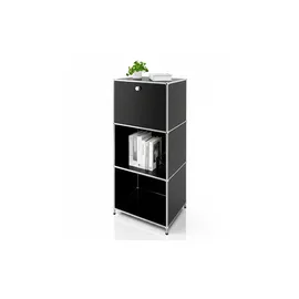Floordirekt Metallregal 50 x 40 x 121 cm Schwarz