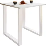 VCM Premium Holz Esstisch, Tisch Xona U Weiß - Weiß