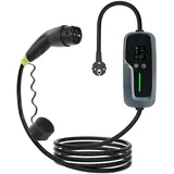 Loady mobiles Heimladegerät Typ 2 mit Tesla-Taste - Schuko - 16A-CX-PC-001-5M-TSL