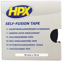 HPX selv vulk. tape sort 19mm x 10m