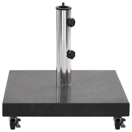 vidaXL Schirmständer Granit 30 kg Quadrat Schwarz