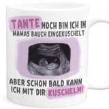 Tasse mit Ultraschallbild zum Schwangerschaft verkünden Du wirst Tante Überraschung personalisierte Fototasse mit eigenem Ultraschall Foto Geschenk