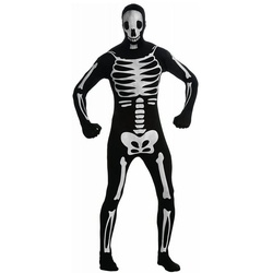 Rubie ́s Kostüm Skelett Ganzkörperkostüm, Für die einzig wirklich vollständige Verkleidung als Gespenst! schwarz M