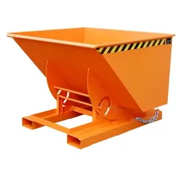 Kippbehälter Abrollsystem 1m3, 1420 x 1560 x 1070, lackiert orange