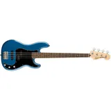 Squier Fender Affinity Series Precision Bass PJ IL Lake Placid Blue elektrische basgitaar (E-Bass, Griffbrettmaterial: Indisches Lorbeerholz, Halsmaterial: Ahorn, Korpusmaterial: Pappel), Gitarre, Blau