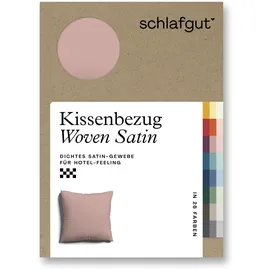 schlafgut Kissenbezug Woven Satin 80 x 80 cm Lila