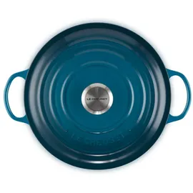 Le Creuset Signature La Marmite Bräter 26 cm deep teal