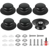 Qacpahucy 6 Stück Topfdeckelknopf – Universal Topfdeckelknöpfe – Topfgriffe – Küchengeschirrknöpfe – Ersatzknöpfe für Topfdeckel – Hitzebeständig & Einfach zu Montieren