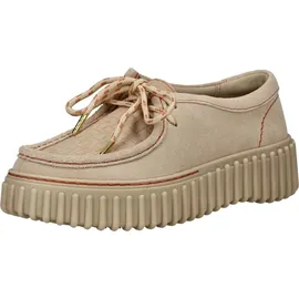 CLARKS Torhill Bee Bootsschuhe - Ecru Suede - EU 38