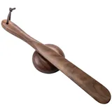 muso wood Schuhlöffel, 38,1 cm langer Griff für Senioren, Holz-Schuhlöffel für Männer, Frauen, Kinder, Schwangerschaft, Walnuss, 15" - 15"