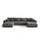 cornero Eckcouch 5-Sitzer Textil U-Form Grau