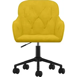 vidaXL Bürostuhl Samt Gelb