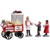 Lemax Popcorn Seller Set/4 Weihnachtsdorf Weihnachtsfiguren